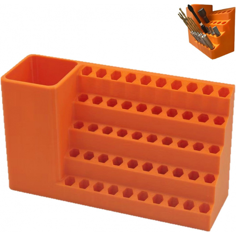 Tools Box For Workshop - Kotak Penyimpanan Mata Obeng Hexagonal 50