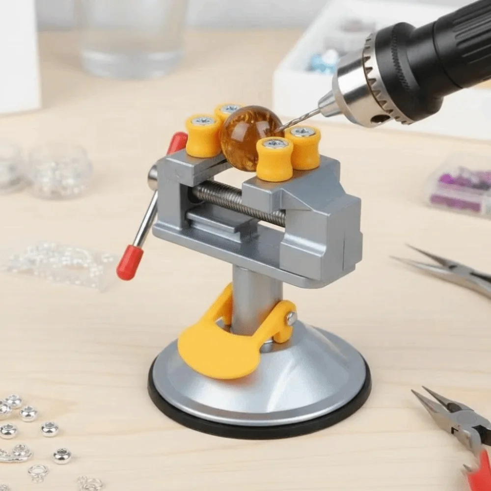 Bench Vise Swivel - Penjepit Perhiasan Putar, Dudukan Bor Universal,