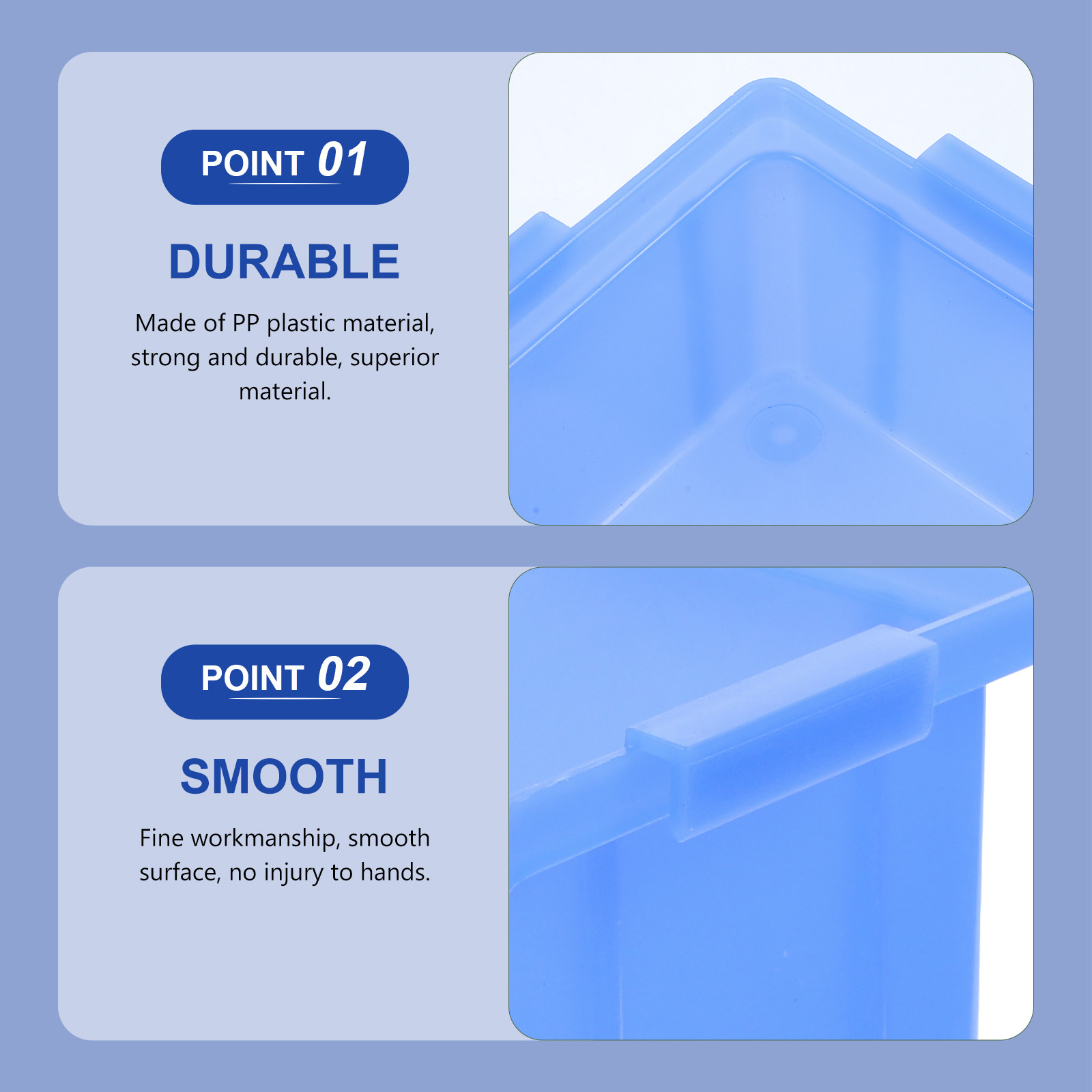 Workshop Tools Classification - 6Pcs Kotak Penyimpanan Plastik Profesional untuk