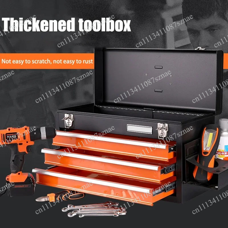 Tools Box For Workshop - Kotak Penyimpanan Alat Portabel 4 Laci