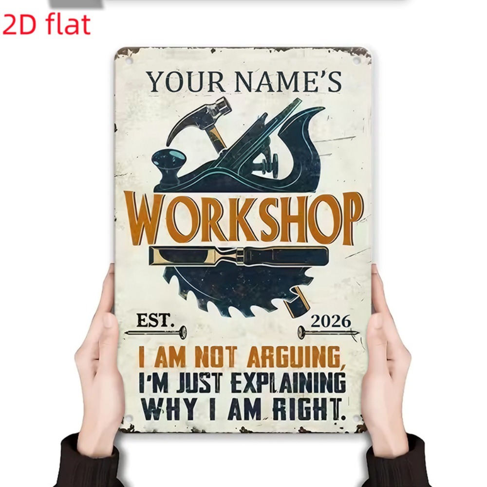 [2D Datar] 1 buah Papan Nama K - Workshop Tools With Name ulasan dan harga