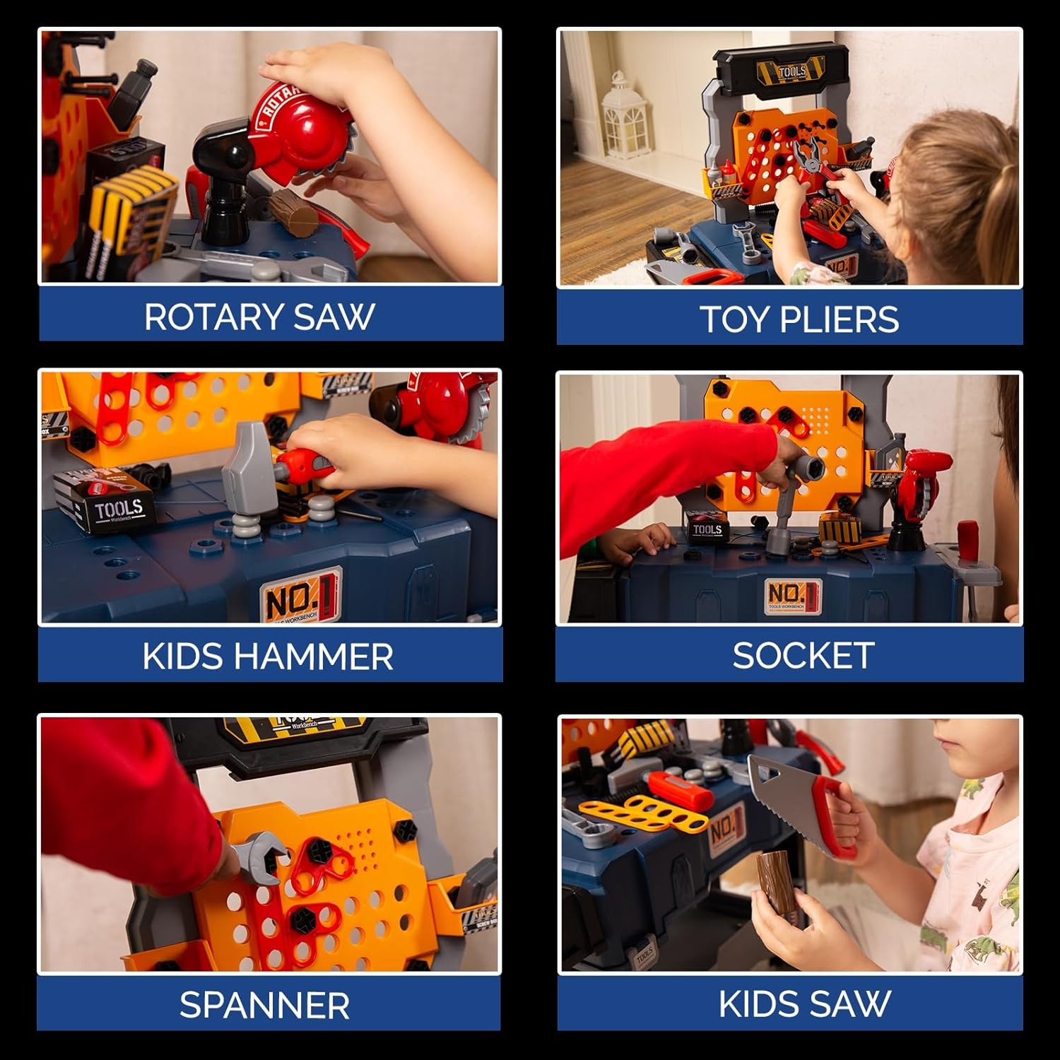 65 Buah Set Bangku Alat Anak-a - Tools Workshop Kids ulasan dan harga