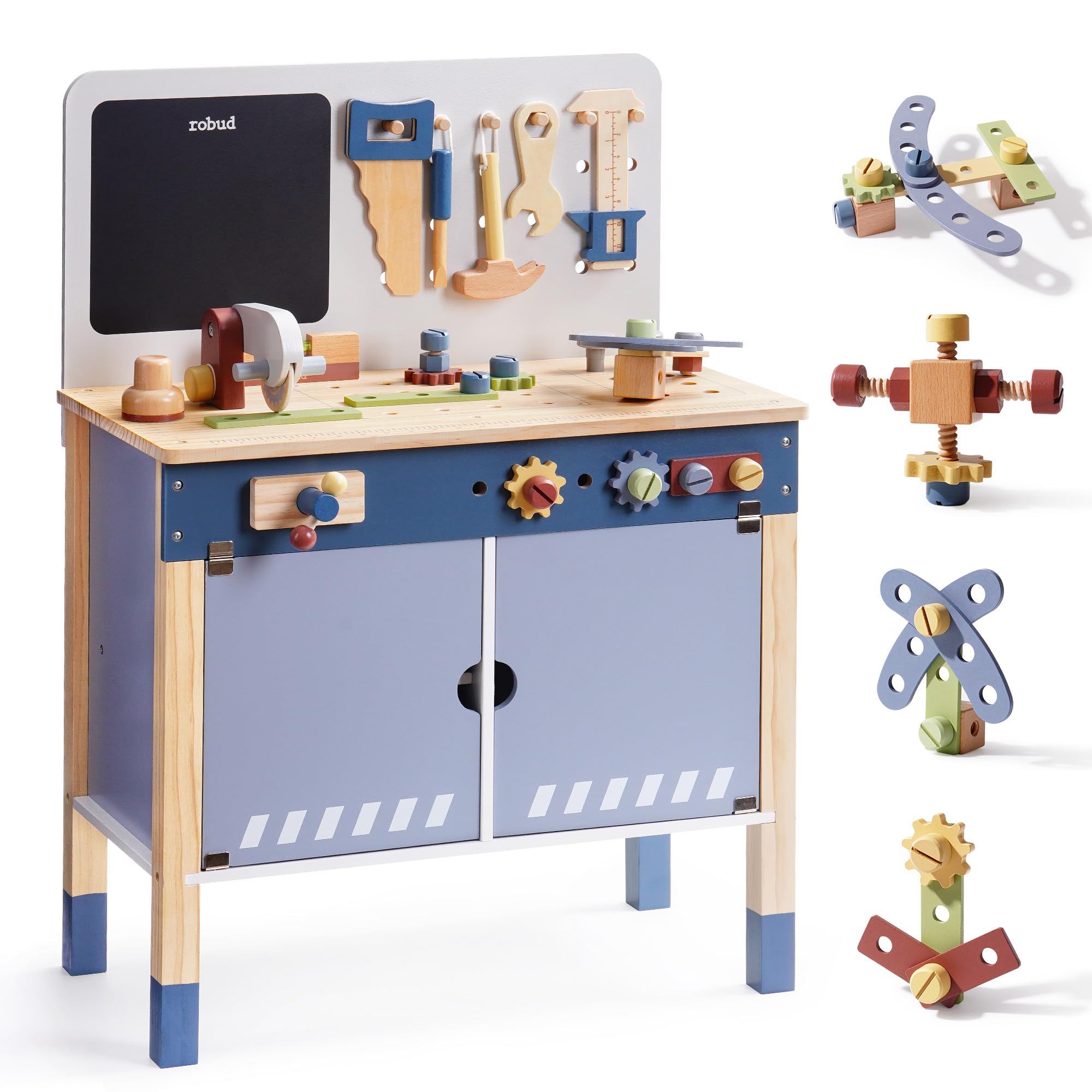 Meja Kerja Kayu ROBUD, Set Mai - Tools Workshop Kids ulasan dan harga