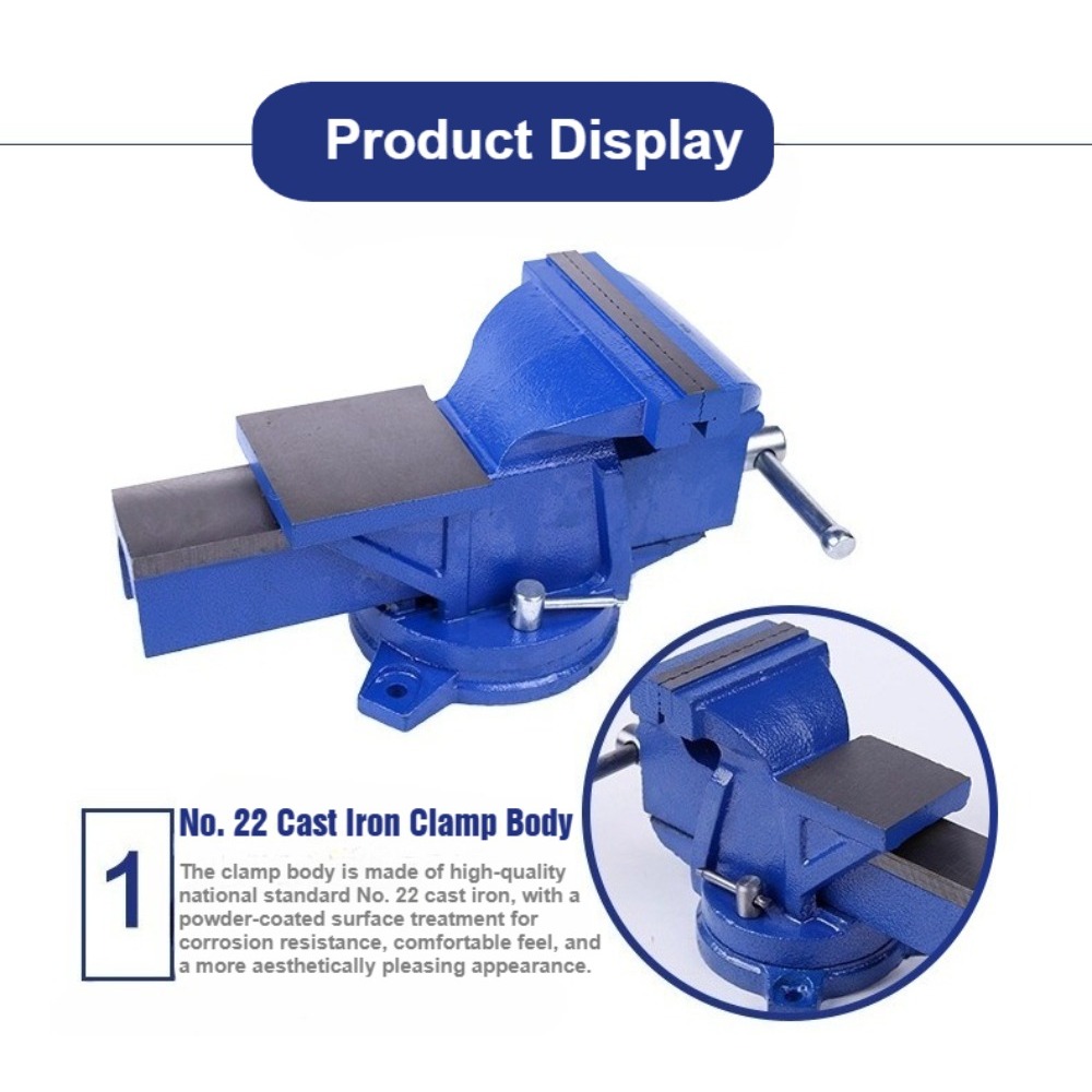 Vise Bengkel Tugas Berat 6-Inc - Bench Vise Swivel ulasan dan harga