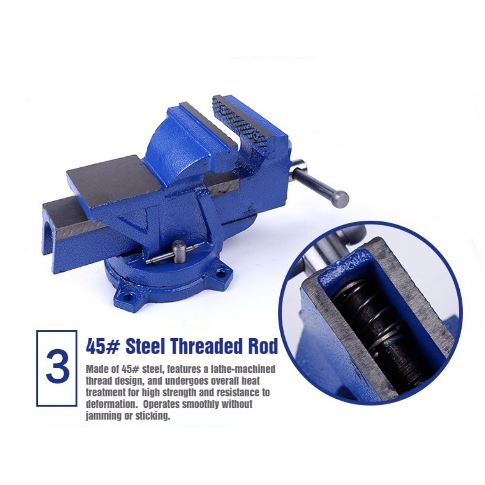 Vise Bengkel Tugas Berat 6-Inc - Bench Vise Swivel ulasan dan harga