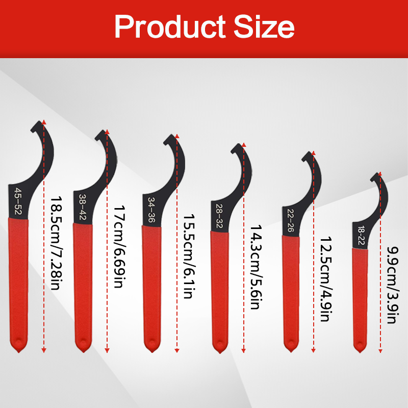 6 buah Kunci Kait Setengah Bul - Maintenance Workshop Tools ulasan dan harga