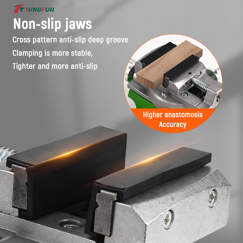 TUNGFULL Cross Slide Vise 360  - Bench Vise Swivel ulasan dan harga
