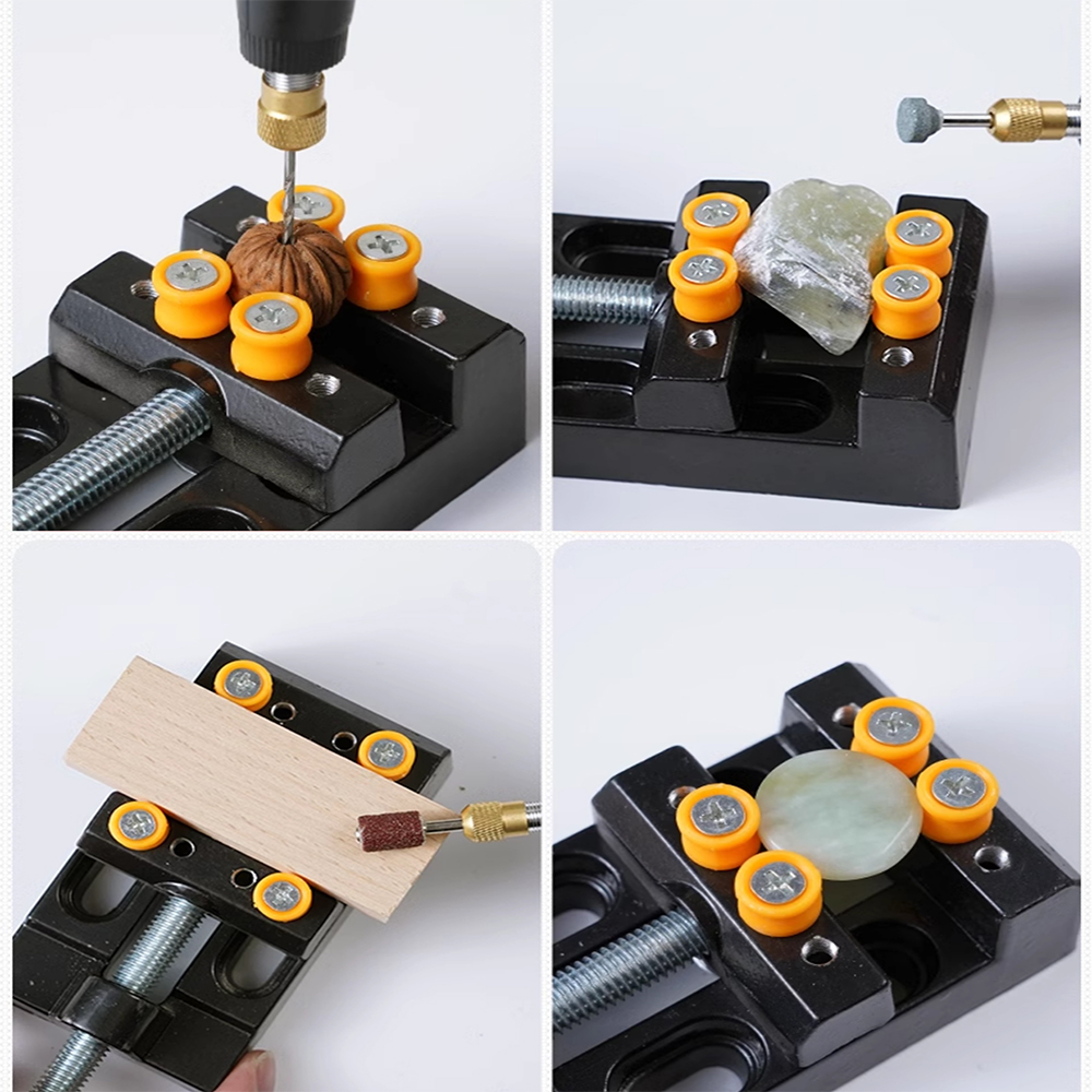Klem Meja Mini 57mm Heavy Duty - Bench Vise Swivel ulasan dan harga
