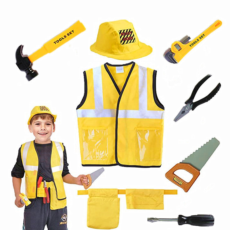 Kostum rompi pekerja konstruks - Tools Workshop Kids ulasan dan harga