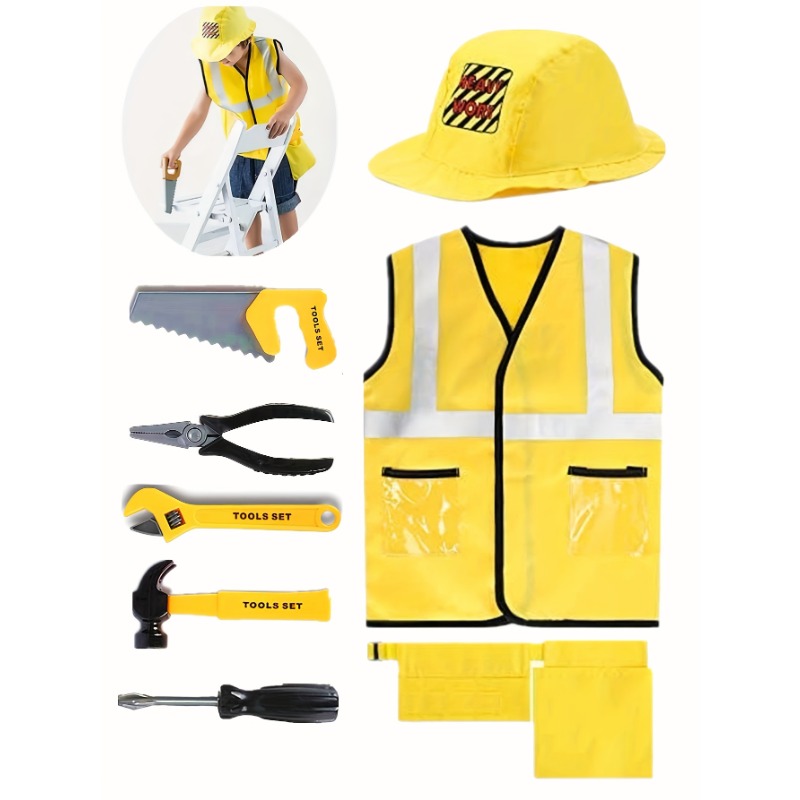 Kostum rompi pekerja konstruks - Tools Workshop Kids ulasan dan harga