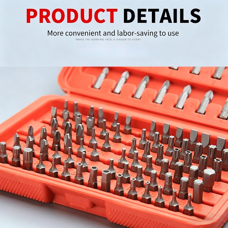 100PCS Set Mata Obeng, Kit Mat - Workshop Use Tools ulasan dan harga