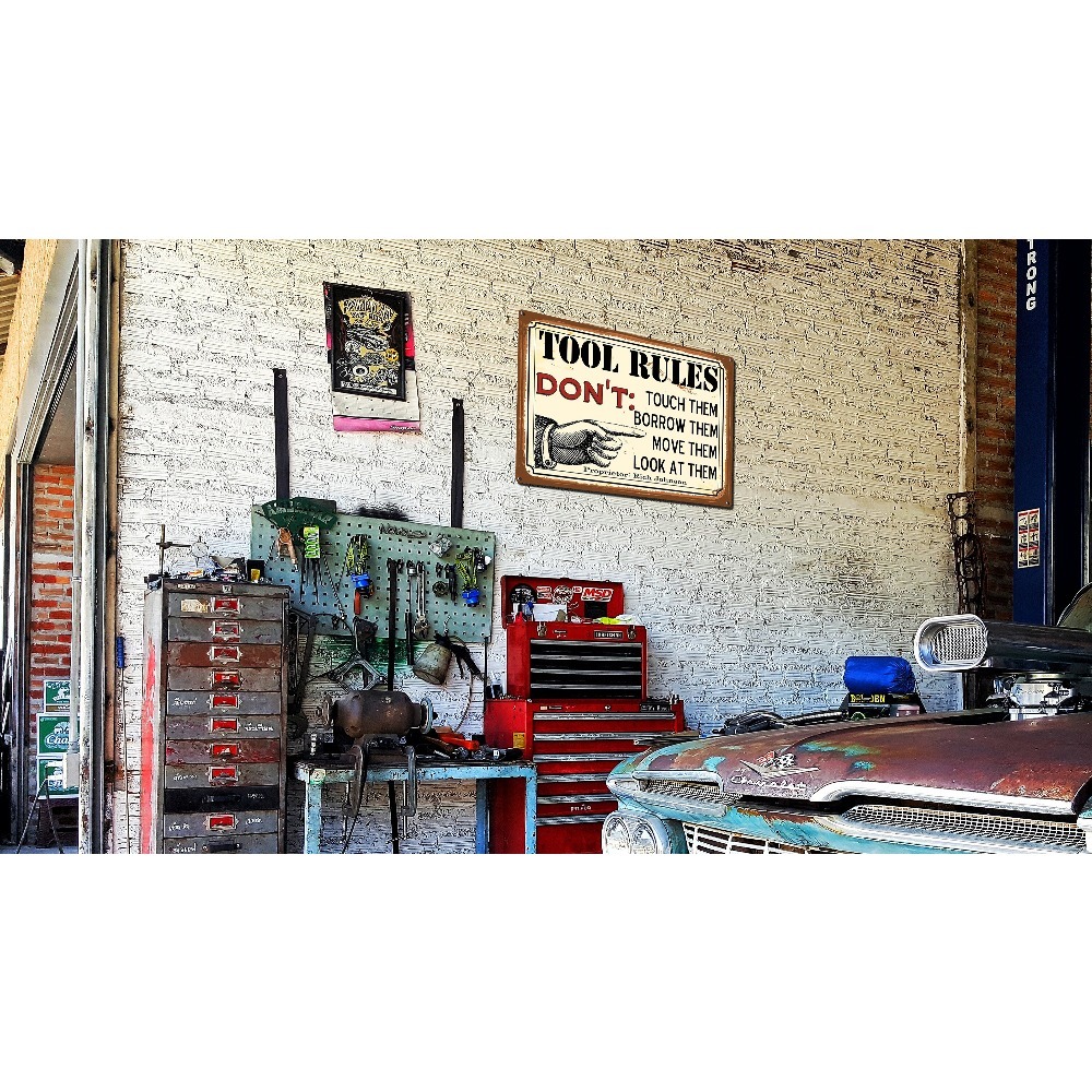 1 buah Papan Logam Aturan Perk - Workshop Tools With Name ulasan dan harga