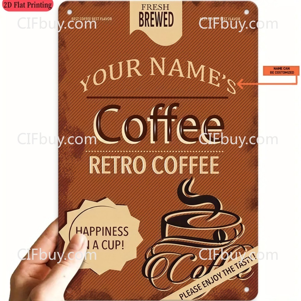 Papan Nama Logam Vintage 2D Da - Workshop Tools With Name ulasan dan harga